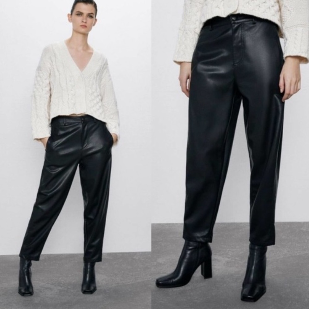 Zara Faux Leather Pants